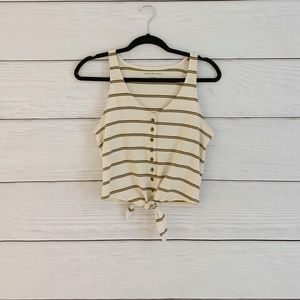 American Eagle Button Tank Top With A Tie